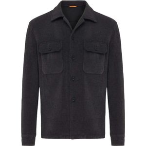 Genti Heren overshirt blauw (Maat: XL) - Effen