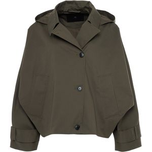 WithBlack Dames jas groen (Maat: S) - Effen