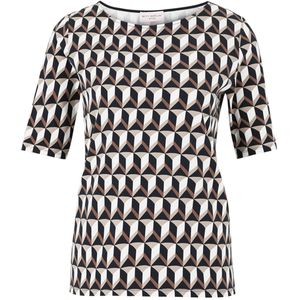 Betty Barclay - So Cosy T-shirt blauw (Maat: 36) - Halslijn: Ronde hals,