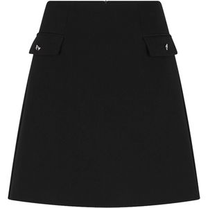 Esqualo Dames rok zwart (Maat: 34) - Effen