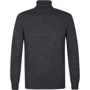 Profuomo - Rol Kraag Wolmix Pullover - Grijs - Heren