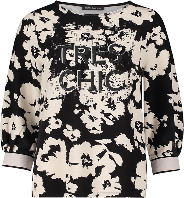 Betty Barclay Dames trui zwart (Maat: 36) - Halslijn: Ronde hals,