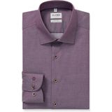 Olymp Level 5 Heren overhemd lange mouw paars (Maat: 40)