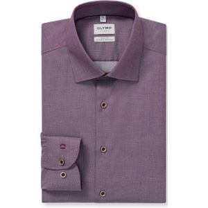 Olymp Level 5 Heren overhemd lange mouw paars (Maat: 40)