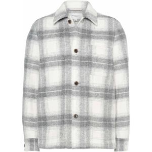 Seven Dials Overshirt grijs (Maat: S) - Ruit