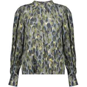 Geisha - Top - Grijs - Allover Print