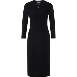 Marc Cain Dames jurk zwart (Maat: 38) - Effen - Halslijn: V-hals,