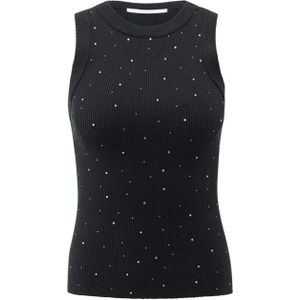 YAYA Dames top zwart (Maat: M) - Halslijn: Ronde hals,