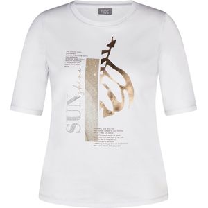 Rabe T-shirt wit (Maat: 50) - Tekst - Halslijn: Ronde hals,