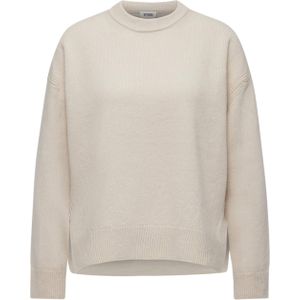 Drykorn Dames trui beige (Maat: S) - Effen - Halslijn: Ronde hals,