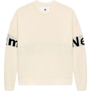 New Amsterdam Heren trui ecru (Maat: L) - Halslijn: Ronde hals,