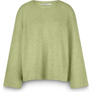 Summum Woman - Oversized Trui - Groen - Wol Alpaca Mix