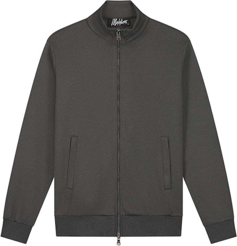 Malelions Heren vest bruin (Maat: XS) - Effen - Halslijn: Opstaande kraag,