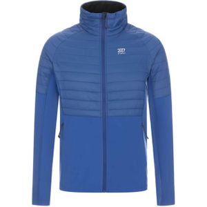 2117 of Sweden Heren ski-jas blauw (Maat: S) - Effen - Halslijn: Opstaande kraag,