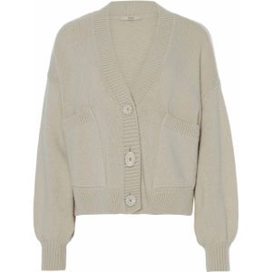 Sessun Vest beige (Maat: S) - Effen - Halslijn: V-hals,