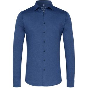Desoto Overhemd lange mouw blauw (Maat: 2XL) - Effen