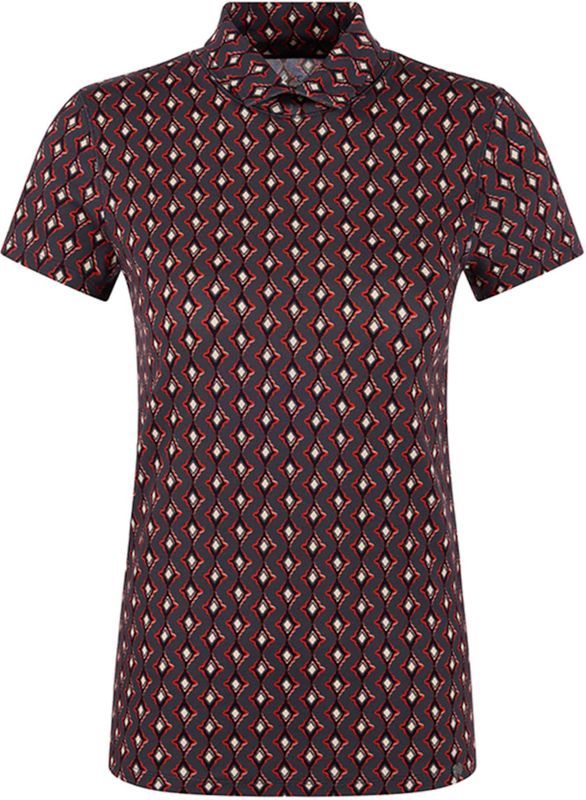 Marc Cain Dames t-shirt grijs (Maat: 38) - Halslijn: Polokraag,