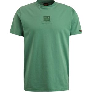 PME Legend T-shirt groen (Maat: 2XL) - Effen - Halslijn: Ronde hals,