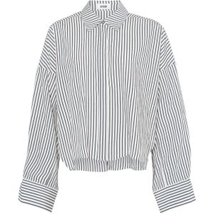 Drykorn Blouse blauw (Maat: 34) - Streep - Halslijn: Polokraag,