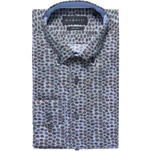 Bugatti Overhemd lange mouw blauw (Maat: 2XL)