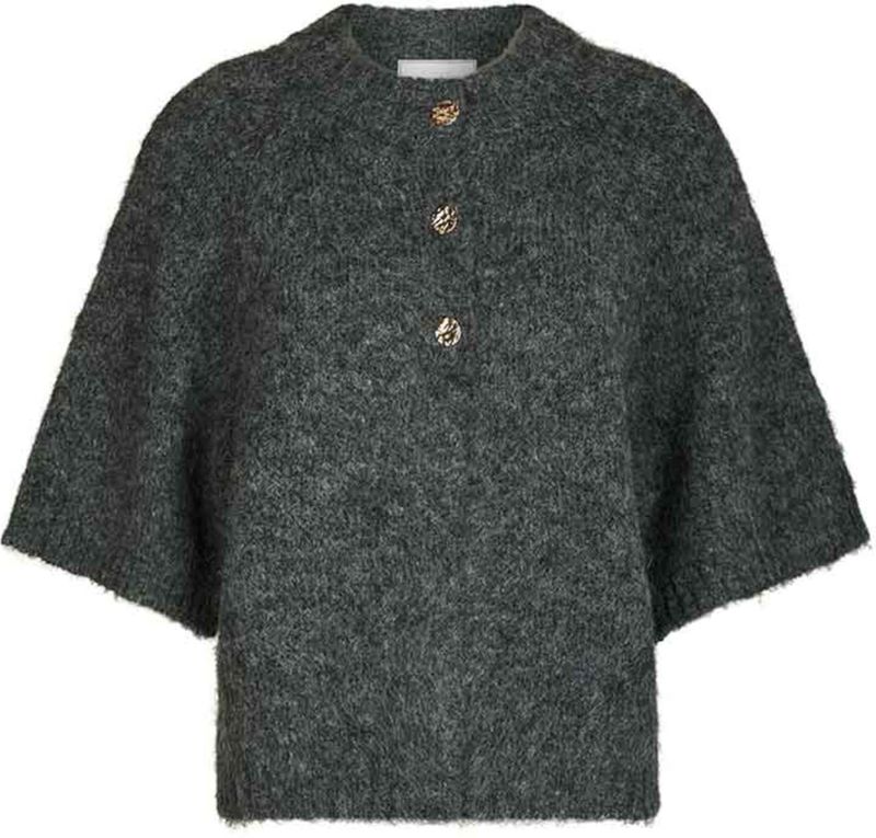 Neo Noir - Truien - Grijs - Boxy Silhouet - Zachte Wol