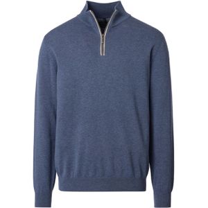 Casa Moda - Basic Half-zip - Heren Pullover - 100% Katoen