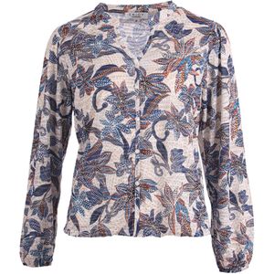 Enjoy Blouse blauw (Maat: S) - Halslijn: V-hals,