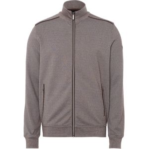 Bugatti Sweater bruin (Maat: M) - Mélange - Halslijn: Opstaande kraag,