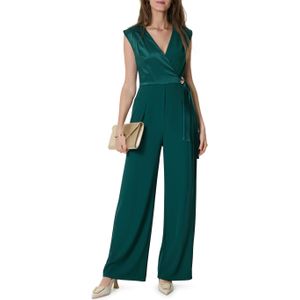 Rinascimento CFC 20066 jumpsuit groen (Maat: L) - Effen - Halslijn: V-hals,