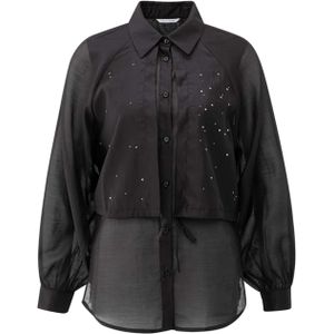 YAYA - Blouse - Zwart - Lange Mouw - 01-201195-511