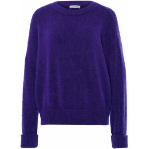 American Vintage Dames trui paars (Maat: XS-S) - Effen - Halslijn: Ronde hals,