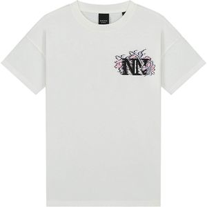 NIK & NIK T-Shirt wit (Maat: 176) - Effen - Halslijn: Ronde hals,