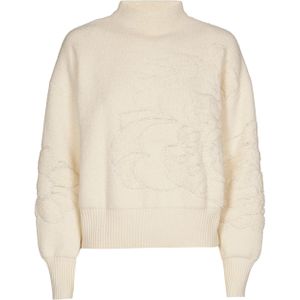 Caroline Biss Trui beige (Maat: 38) - Effen - Halslijn: Opstaande kraag,