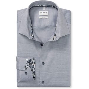 Olymp Level 5 Heren overhemd extra lange mouw blauw (Maat: 38)