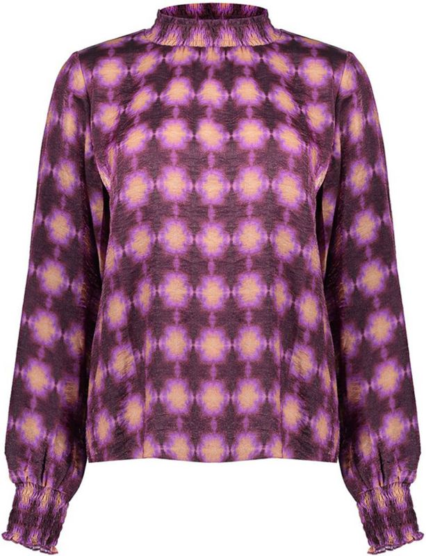 Geisha - Top Allover Print - Paars - 3XL