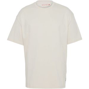 Les Deux Heren t-shirt beige (Maat: L) - Tekst - Halslijn: Ronde hals,