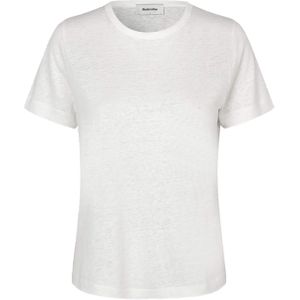 Modström T-shirt ecru (Maat: S) - Effen - Halslijn: Ronde hals,