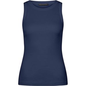 Drykorn Top blauw (Maat: M) - Effen - Halslijn: Ronde hals,