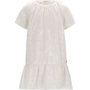 Like Flo Meisjes jurk ecru (Maat: 122) - Glitter