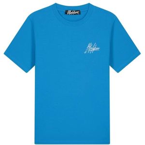 Malelions T-shirt blauw (Maat: L) - Tekst - Halslijn: Ronde hals,