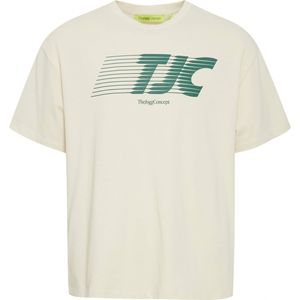 The Jogg Concept T-shirt beige (Maat: S) - Tekst - Halslijn: Ronde hals,