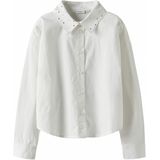 Overhemd - Regular Fit - Lange Mouwen - Popeline - Met Knoopsluiting - Strass-steentjes