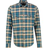 Lerros - Casual Flanellen Overhemd - Swedish Blue - Katoen
