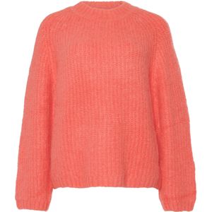 Anna Blue Dames trui roze (Maat: M) - Effen - Halslijn: Ronde hals,