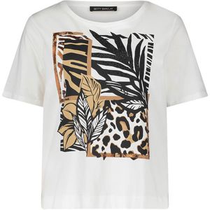 Betty Barclay T-shirt ecru (Maat: 40) - Fotoprint - Halslijn: Ronde hals,