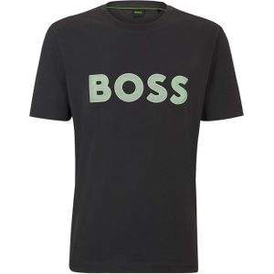 Boss Athleisure T-shirt grijs (Maat: M) - Logo - Halslijn: Ronde hals,