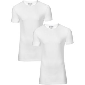 Slater T-shirt wit (Maat: XL) - Effen - Halslijn: Ronde hals,