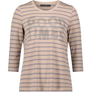 Betty Barclay - Gestreept Shirt met Juwelen - Beige - Dames