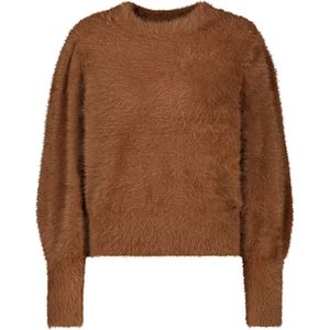 Monari - Pullover - Bruin - Effen - Ronde Halslijn