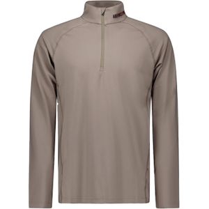 Airforce Heren trui beige (Maat: S) - Effen - Halslijn: Opstaande kraag met rits,